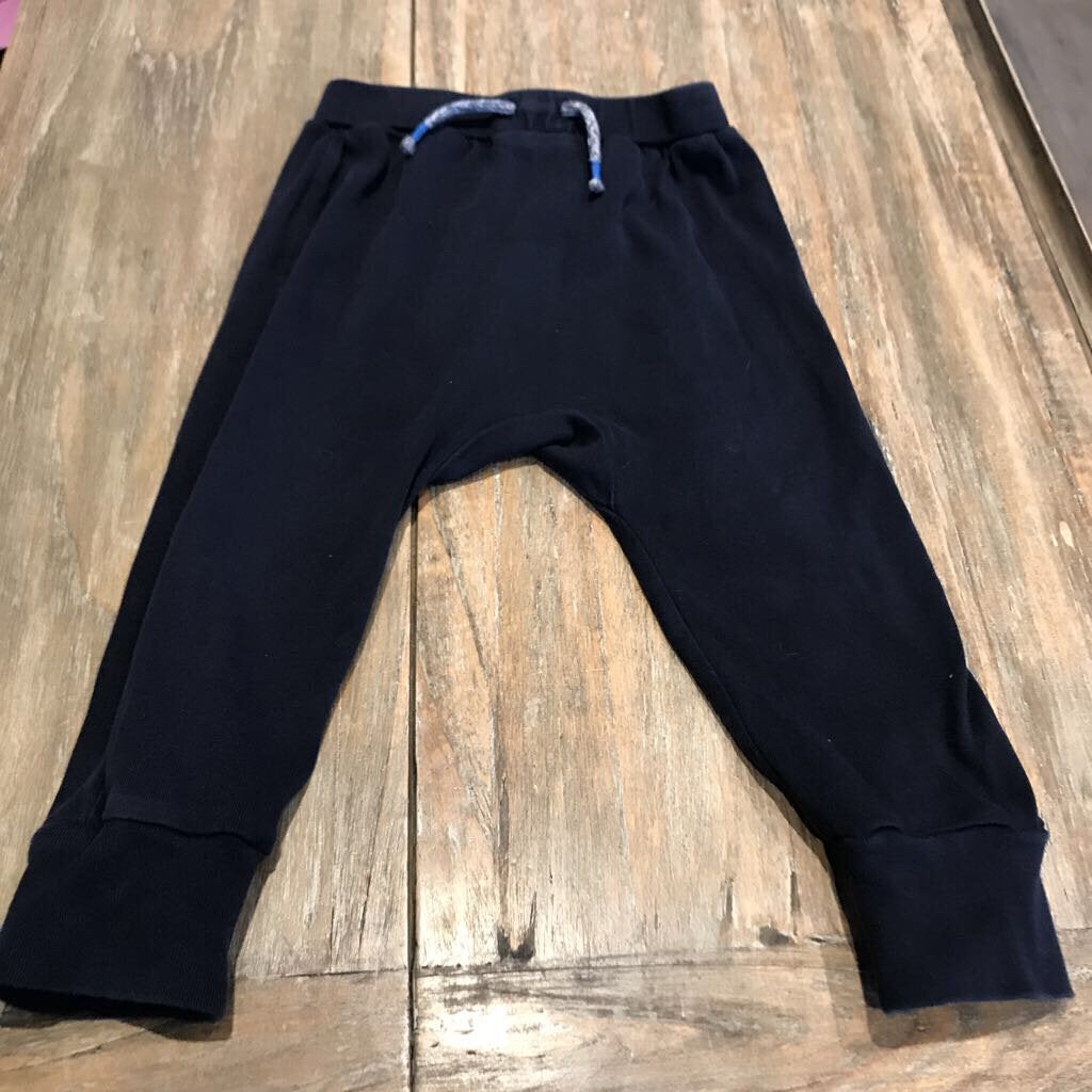JoeFresh Cotton Navy elastic/waist Sweatpants 18-24m