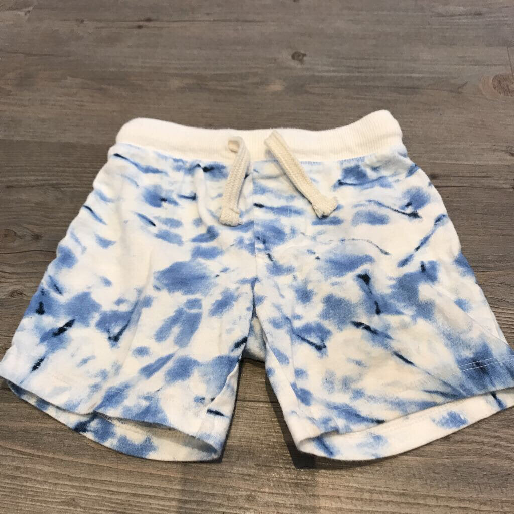 Old Navy blue tie dye pull up cotton shorts 2T