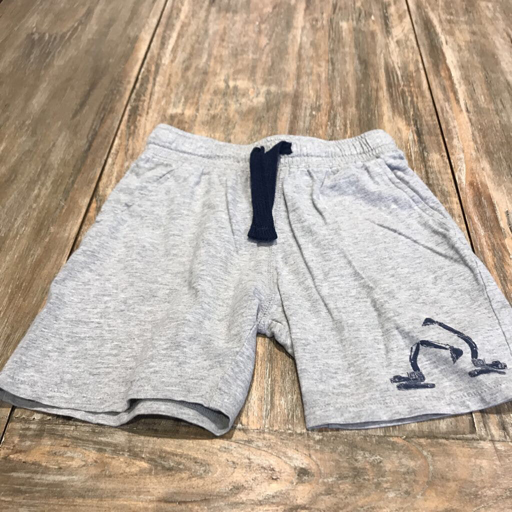 HM Cotton Grey drawstring/elst/waist Shorts 3-4T