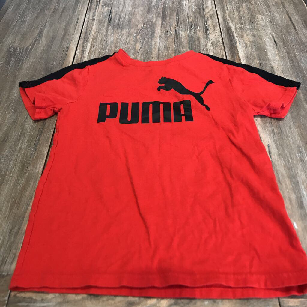 Puma Cotton Red 'puma' Tshirt 7Y