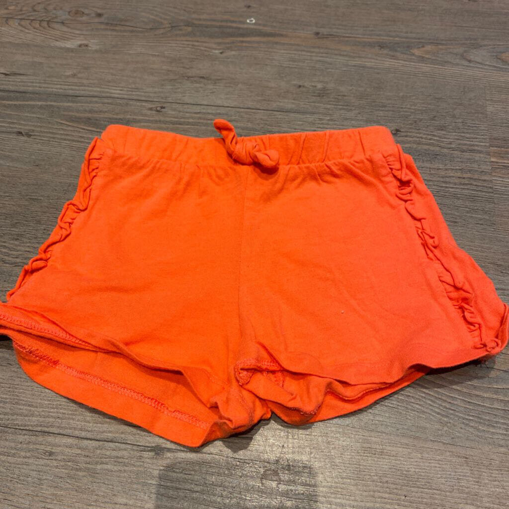 H&M coral ruffle shorts 2-4T