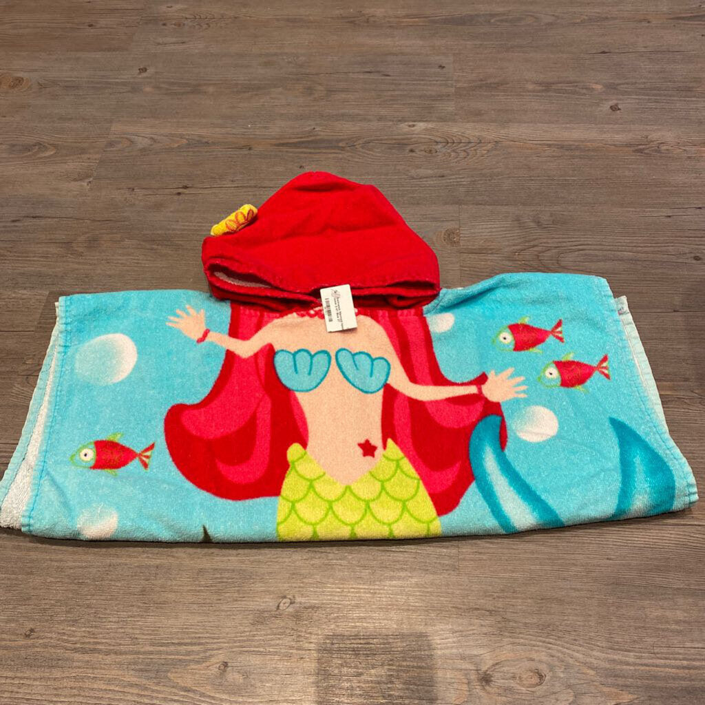 Mermaid hooded towel 2-4T