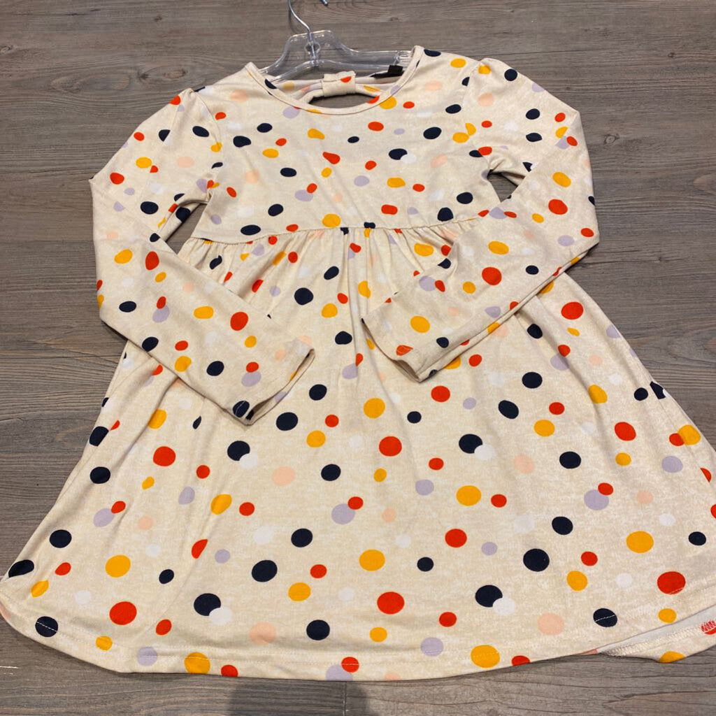 Picapino polka dot lonsleeve dress very soft 6Y