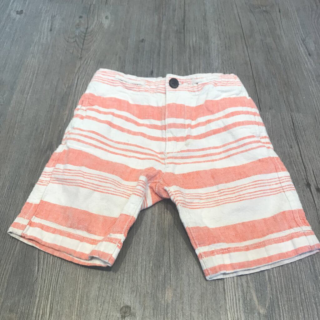 Joe Fresh Cream/Orange stripe ajst/waist Shorts 3T