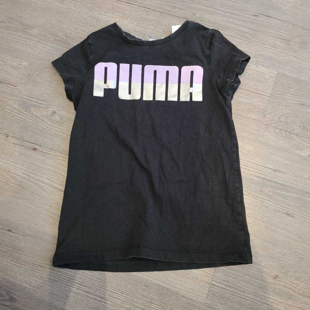 Puma black cotton tshirt 6Y