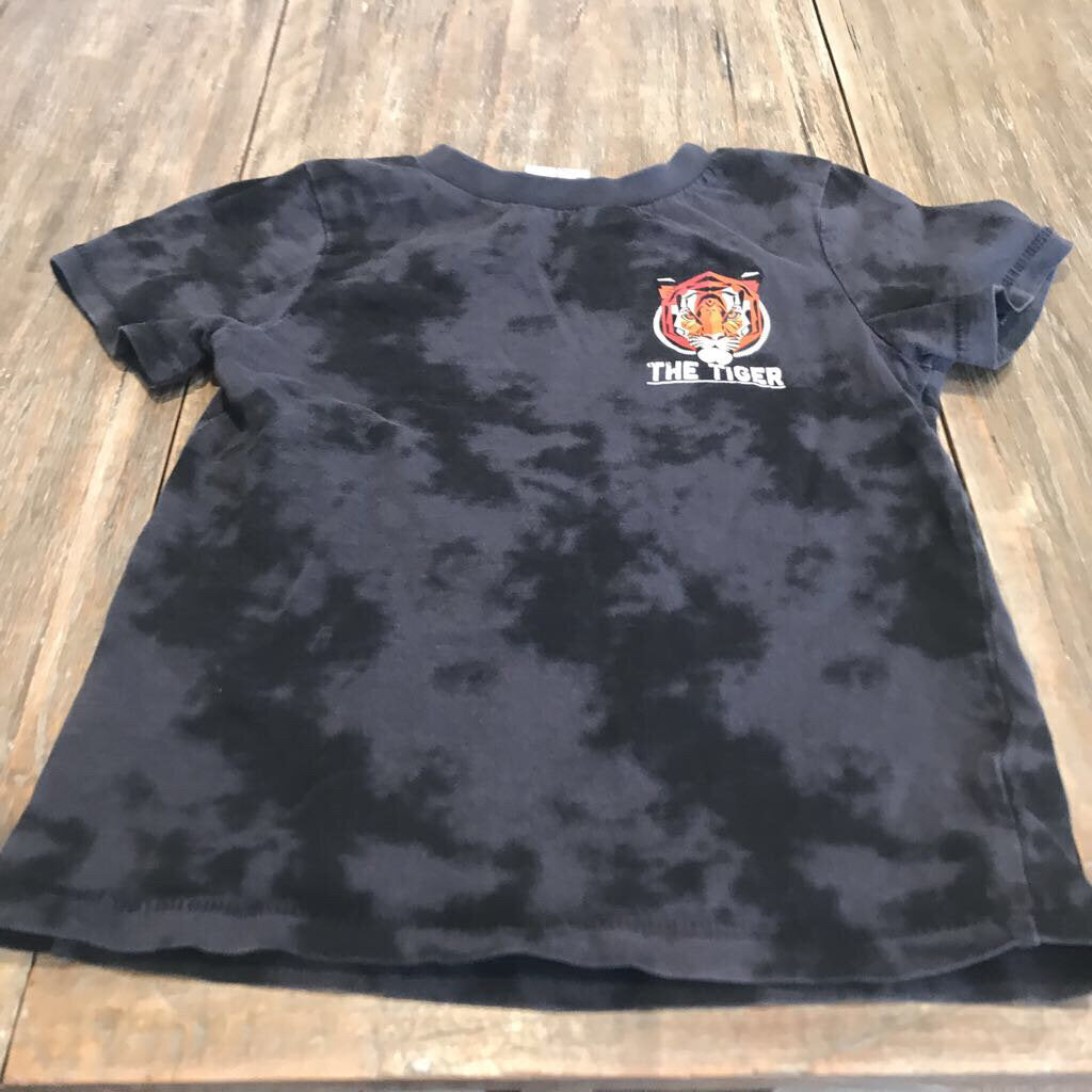 HM Black tie-dye 'the tiger' Tshirt 5Y