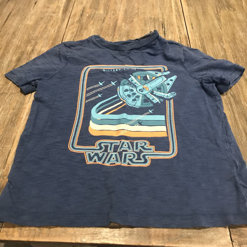 Gap Cotton Blue 'star wars' Tshirt 7-8Y