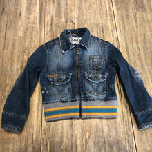 Load image into Gallery viewer, Dolce &amp; Gabbana jean jacket with large D&amp;G logo on back 2T
