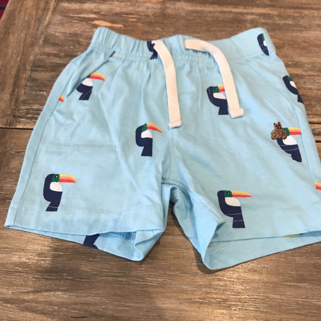 Joe Fresh blue cotton shorts 12-18m