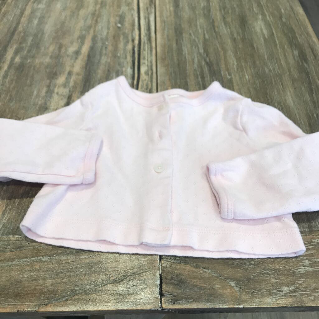 Carters Cotton soft Pink Cardigan 9m