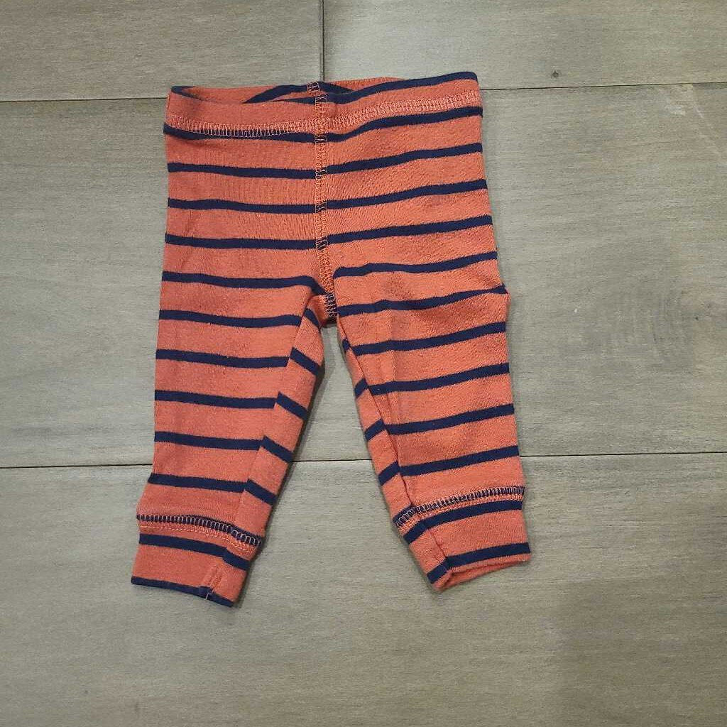 Carters orange/blue cotton pants Newborn