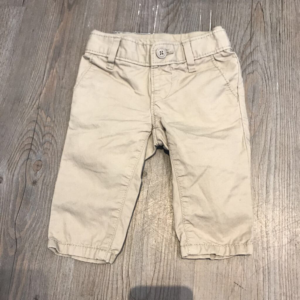 Gap Cotton Tan soft waist pull up Pants 3-6m