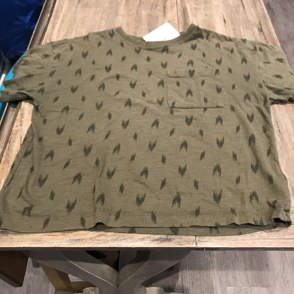 Old Navy Cotton Khaki pckt pattern Tshirt 8Y