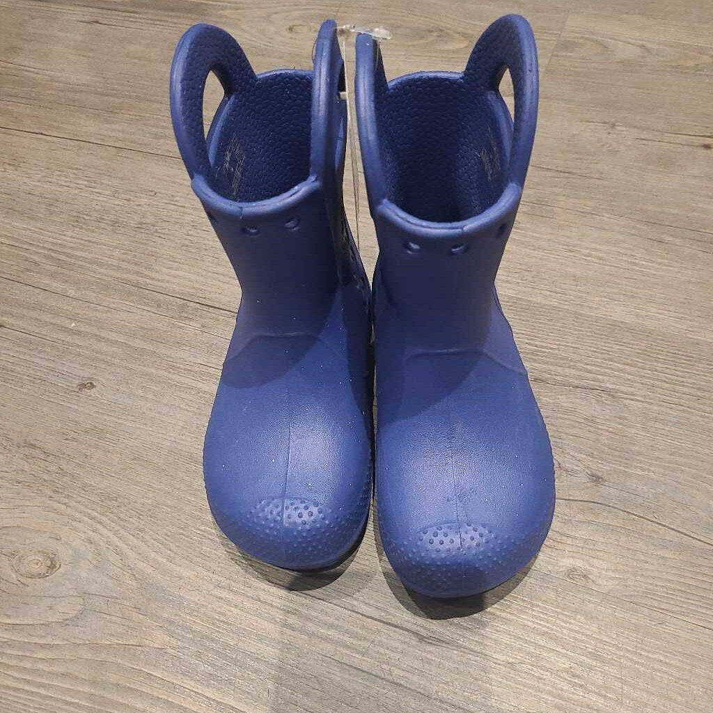 Crocs blue rainboots 8