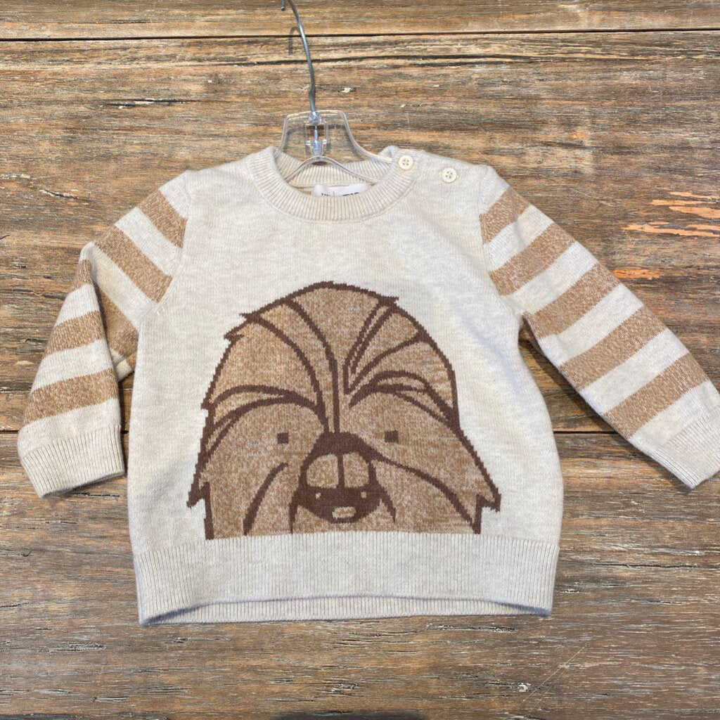 Gap beige Chewbacca sweater 6-12m