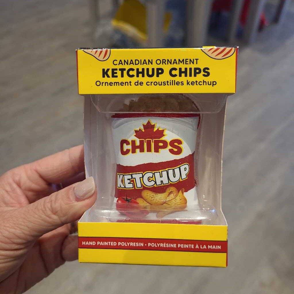 Ketchup chips ornament