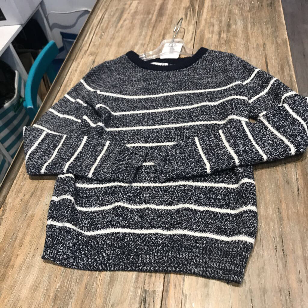 Dex Ctnblend Blue wht/stripe Sweater 8Y