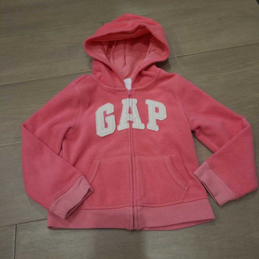 Gap Pink Fleece Zip Up Hoody 5Y