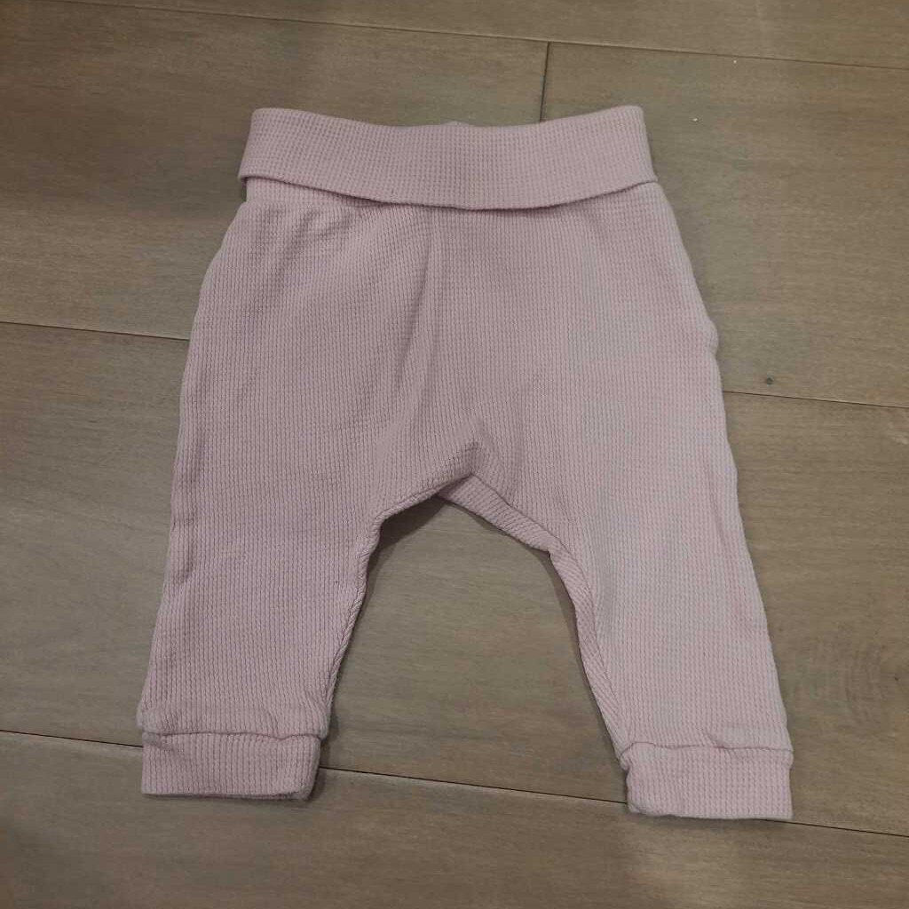 Old Navy Pink Waffle Cotton Sweatpants 6-9m
