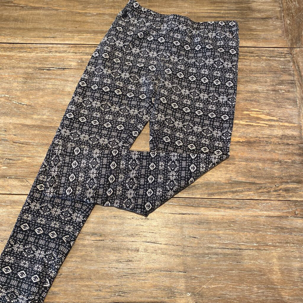 Ralph Lauren black and white patterned leggings 7Y