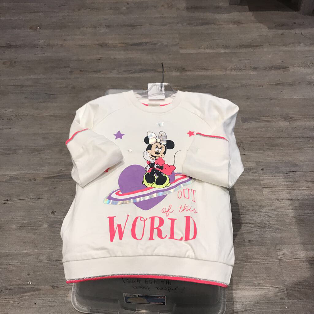 Disney Minnie Mouse cotton white Sweatshirt 9-10Y