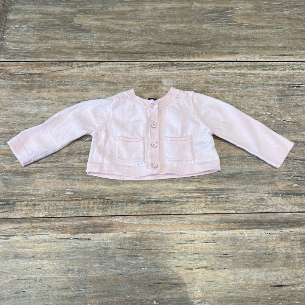 Baby Gap Pink Button Up Cardigan 3-6m
