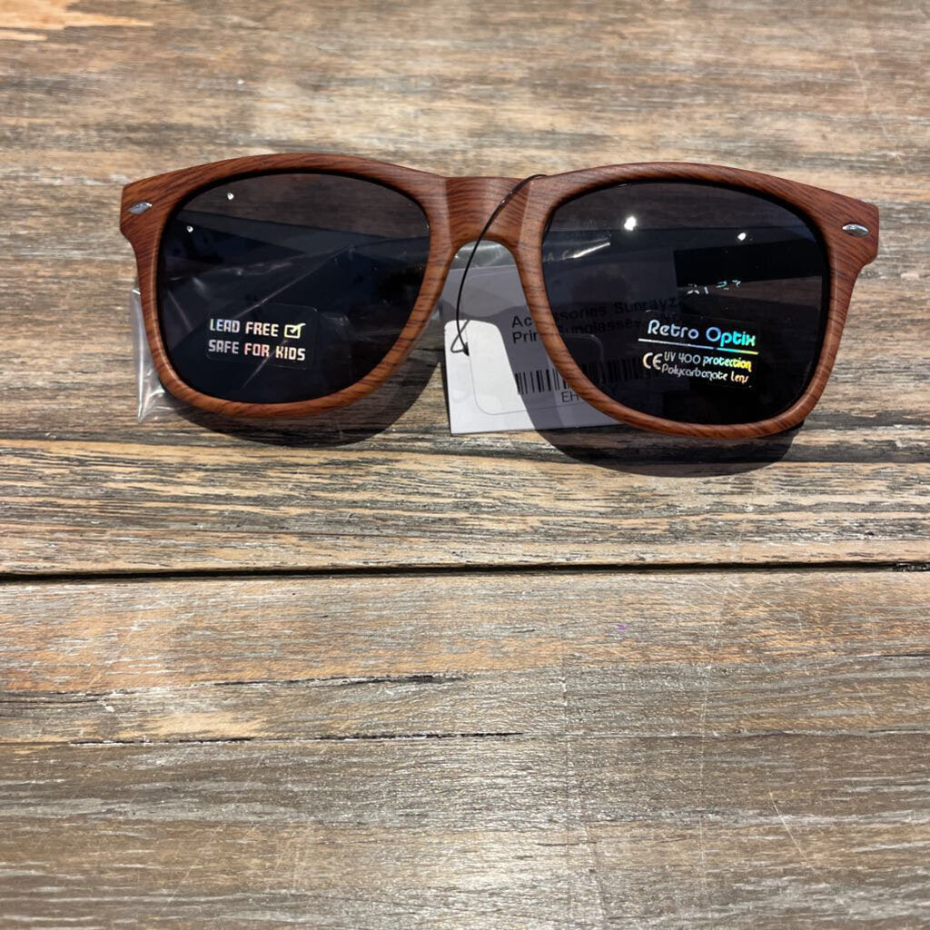 Wood Print Sunglasses