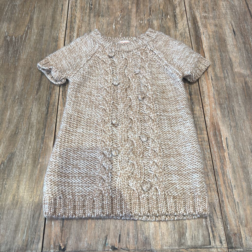 Joe Fresh beige cable knit SS dress 12m