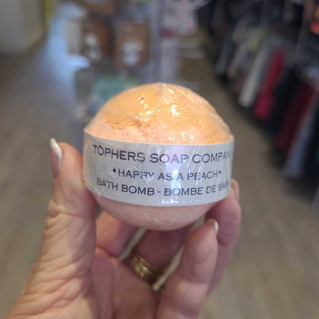 Topher's Bath Bomb Peach