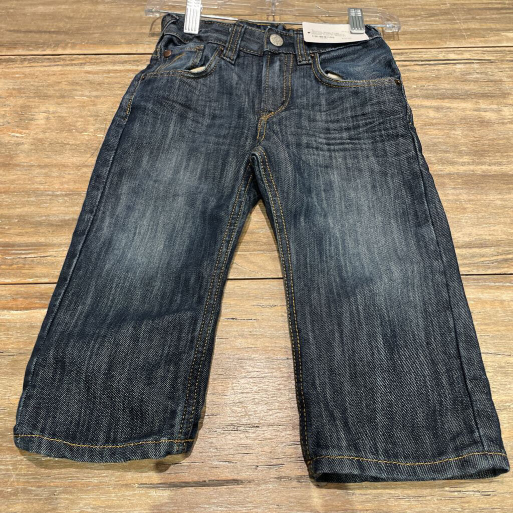 Bragg distressed Denim ajst/wst Ctnblnd Jeans 2T