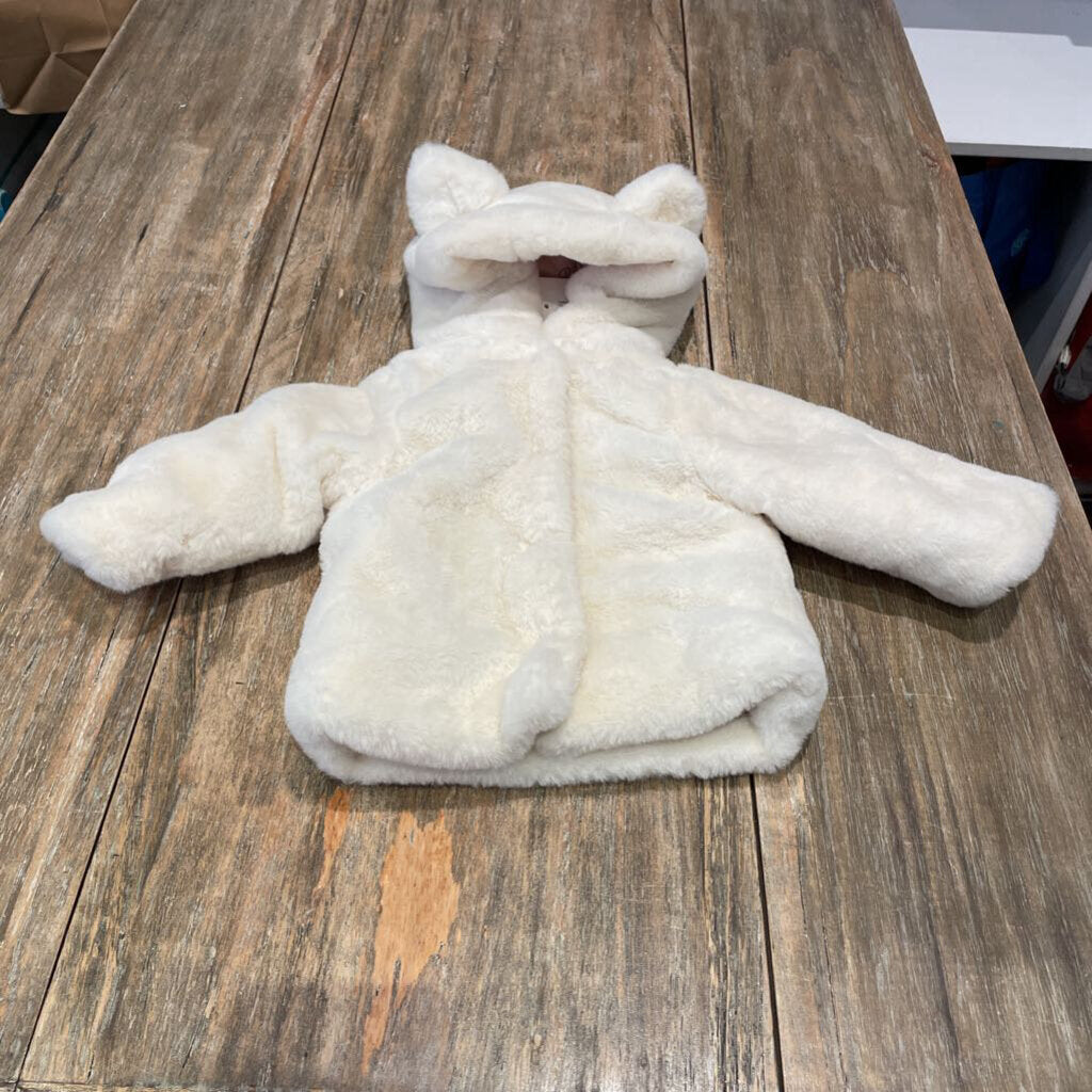 Disney Cream fluffy snap hood fashion Jacket 3m