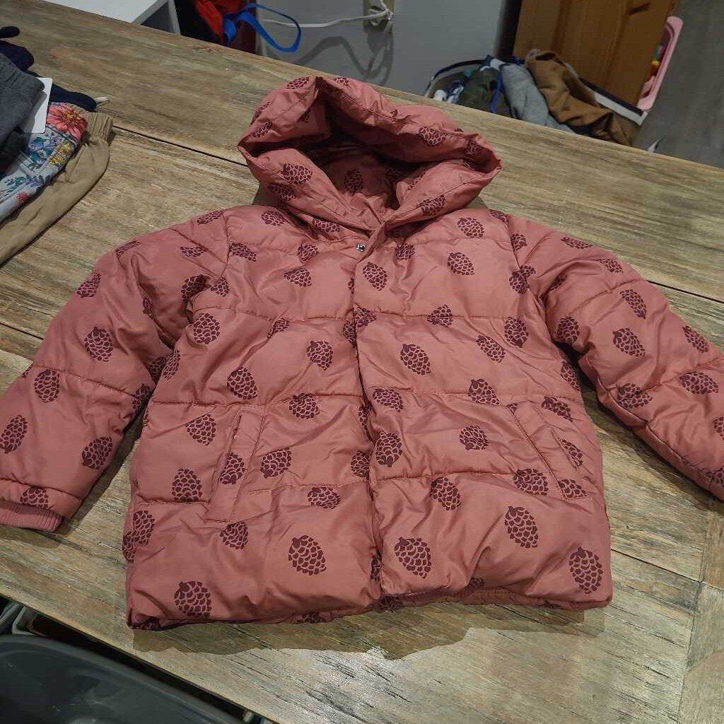 Rise Little Earthling Pink Acorn winter jacket 4-5Y