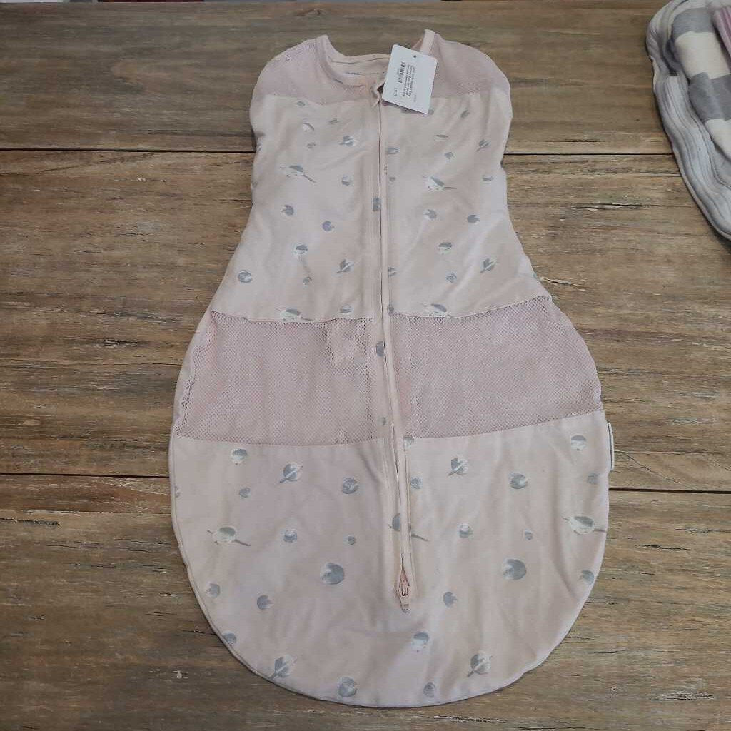 Happiest Baby pink cotton swaddle sleepsack 3-6m