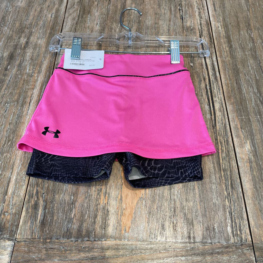 Under Armour Pink active Poly Skort 3T