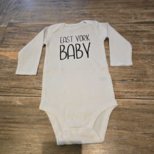 Load image into Gallery viewer, My Everyday Design East York Baby LS white onesie 18m
